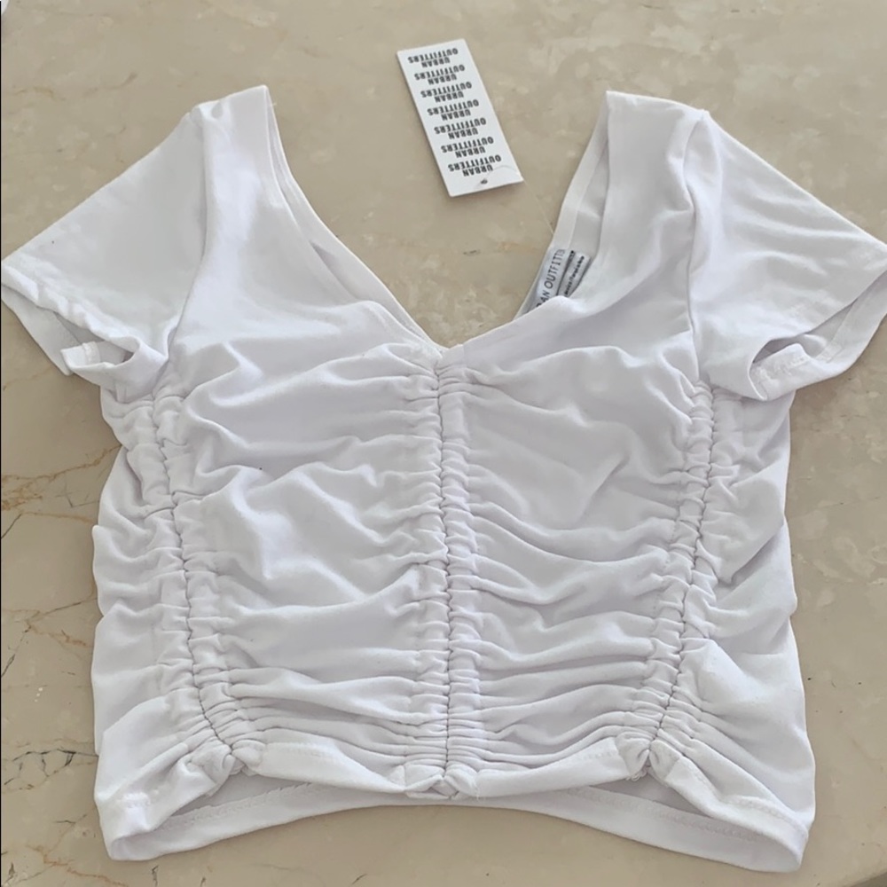 Urban outfitters white crop top